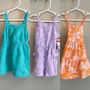 NWT! Lot of 3 12M Girl’s Dresses from Cat & Jack!